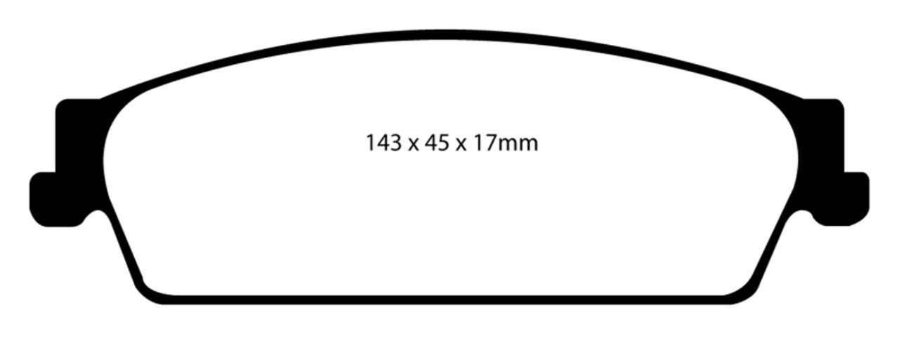 EBC 09-14 Cadillac Escalade 6.0 Hybrid Ultimax2 Rear Brake Pads