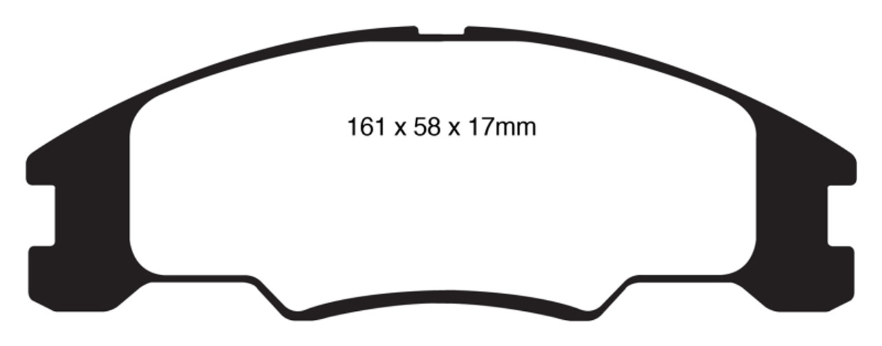 EBC 10-11 Ford Focus 1.6 Redstuff Front Brake Pads