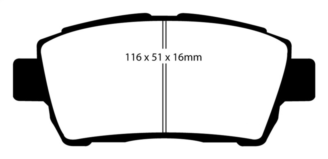 EBC 11-15 Scion IQ 1.3 Redstuff Front Brake Pads