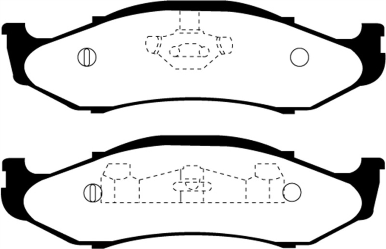 EBC 97-99 Jeep Cherokee 2.5 82mm High Rotors Greenstuff Front Brake Pads
