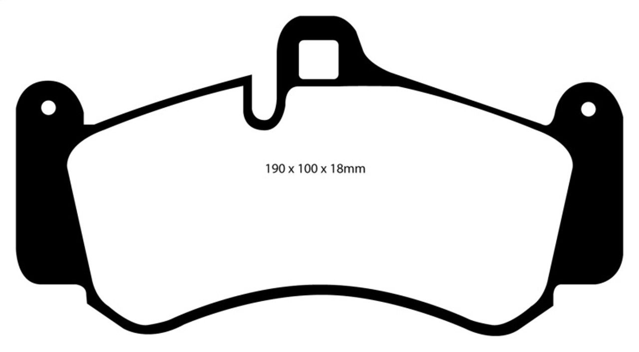 EBC 01-03 Porsche 911 (996) (Cast Iron Rotor only) 3.6 Twin Turbo GT2 Redstuff Front Brake Pads
