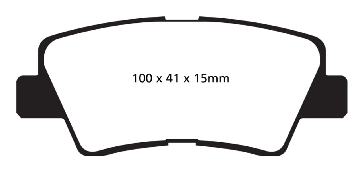 EBC 09-11 Hyundai Azera 3.3 Redstuff Rear Brake Pads