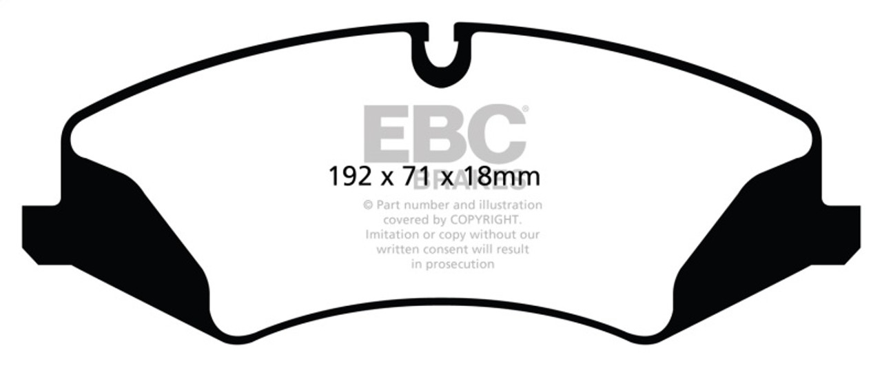 EBC 14+ Land Rover LR4 3.0 Supercharged Yellowstuff Front Brake Pads