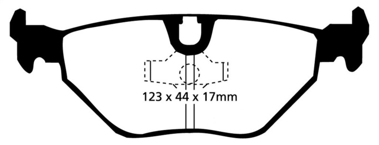 EBC 87-91 BMW M3 2.3 (E30) Redstuff Rear Brake Pads