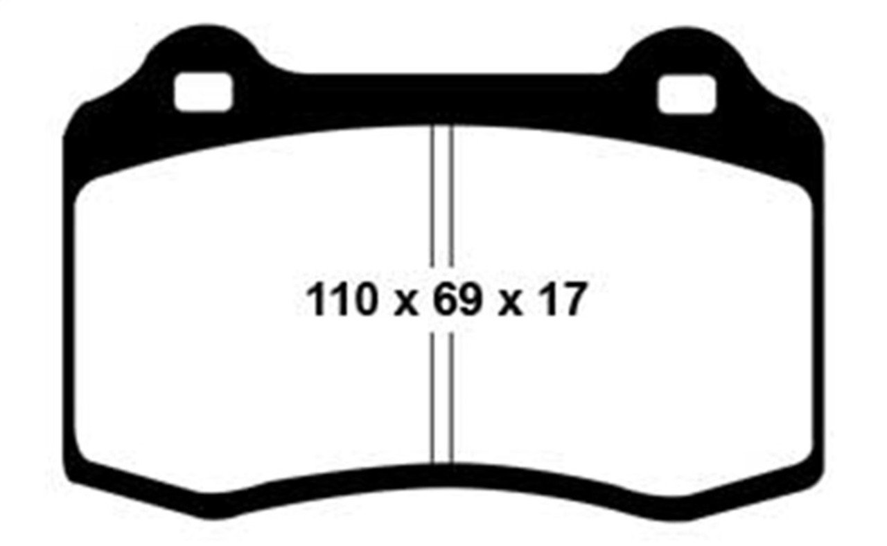 EBC 96-03 Alfa Romeo GTV 3.0 (Brembo) Redstuff Front Brake Pads