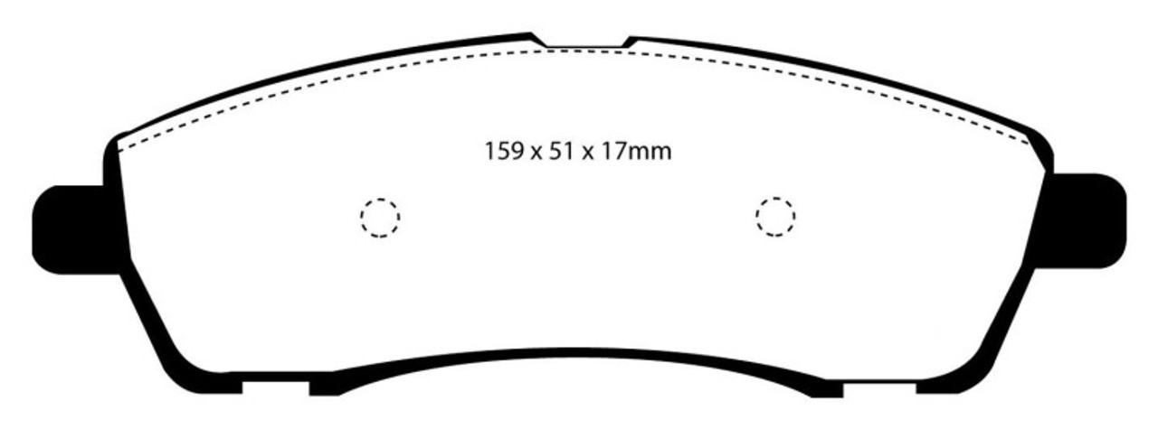 EBC 00-02 Ford Excursion 5.4 2WD Yellowstuff Rear Brake Pads