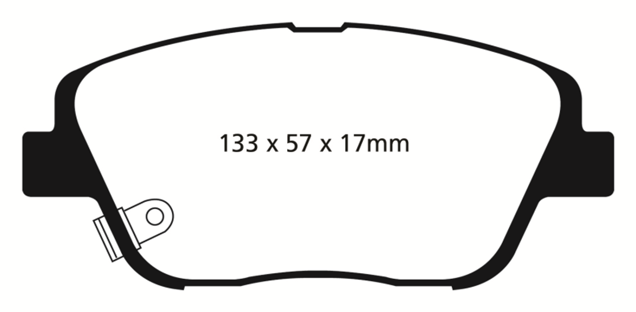 EBC 10-14 Hyundai Sonata 2.0 Turbo Yellowstuff Front Brake Pads