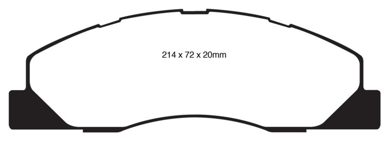 EBC 09-11 Dodge Ram 2500 Pick-up 5.7 2WD/4WD Greenstuff Front Brake Pads
