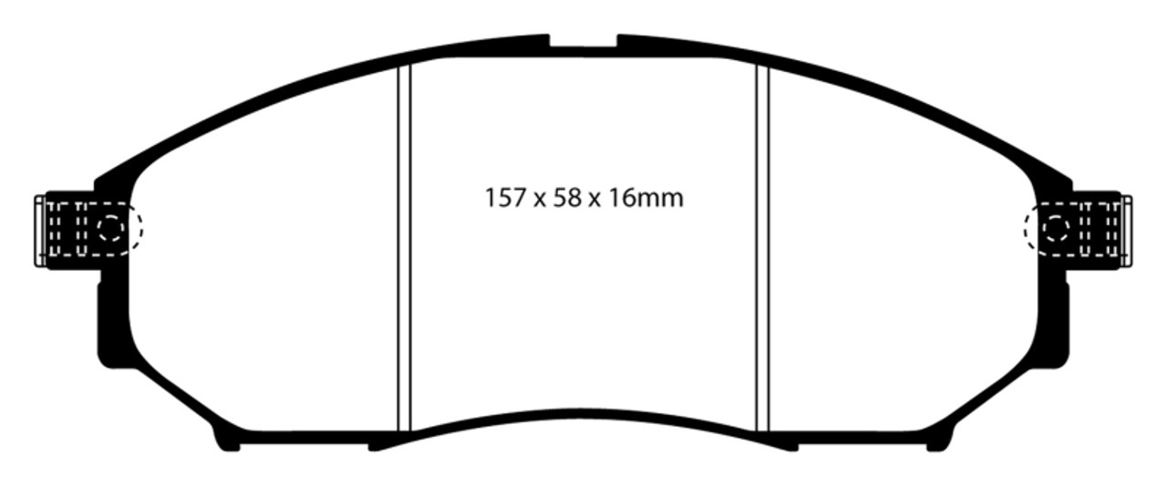 EBC 06-09 Infiniti FX35 3.5 Greenstuff Front Brake Pads