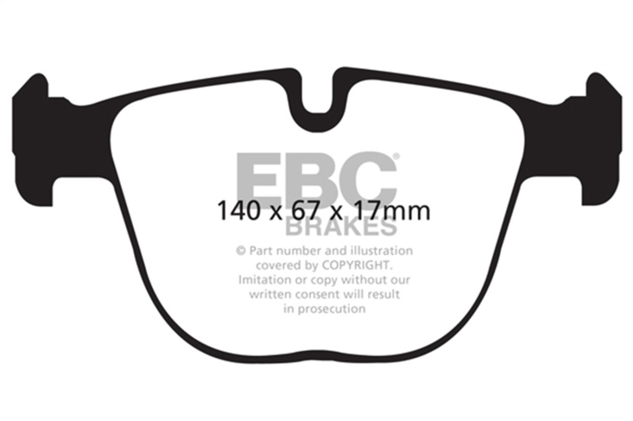 EBC 10+ BMW X5M 4.4 Twin Turbo Yellowstuff Rear Brake Pads