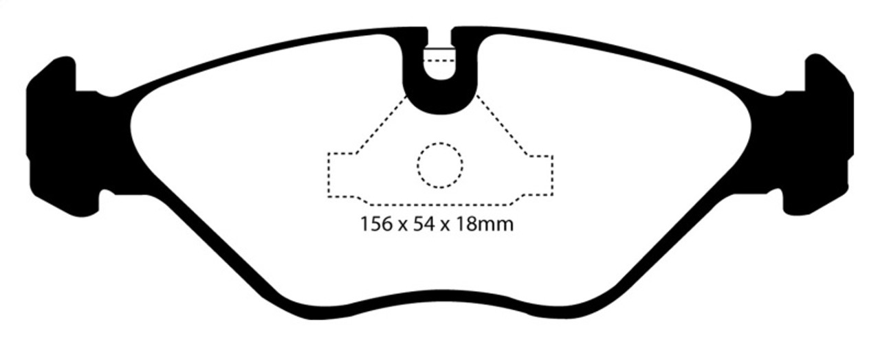 EBC 90-98 Saab 9000 2.0 Yellowstuff Front Brake Pads