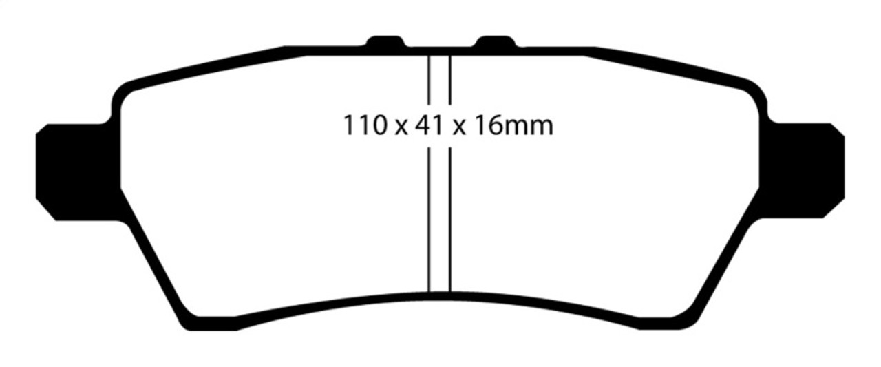 EBC 05-12 Nissan Pathfinder 4.0 Greenstuff Rear Brake Pads