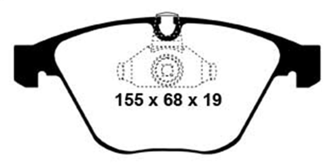 EBC 08-10 BMW M3 4.0 (E90) Redstuff Front Brake Pads
