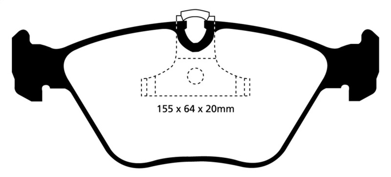 EBC 04-06 BMW X3 2.5 (E83) Yellowstuff Front Brake Pads