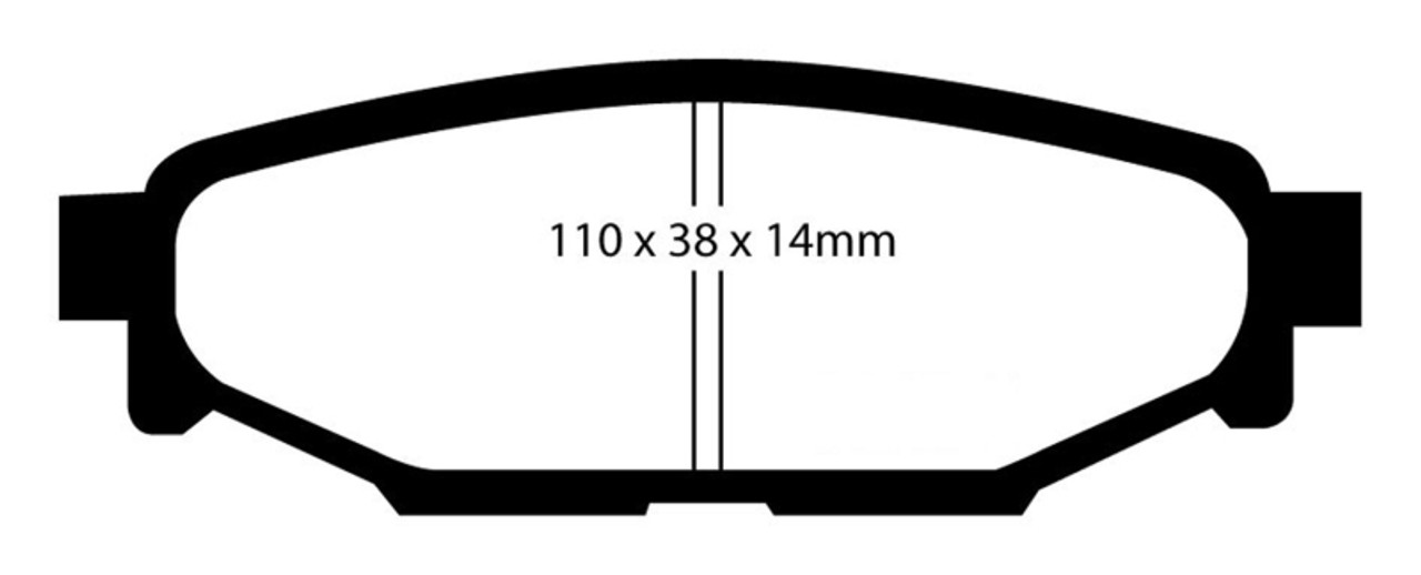 EBC 08-10 Subaru Impreza 2.5 Bluestuff Rear Brake Pads