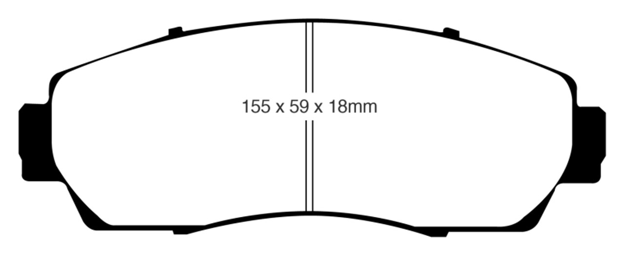 EBC 07-09 Acura RDX 2.3 Turbo Ultimax2 Front Brake Pads