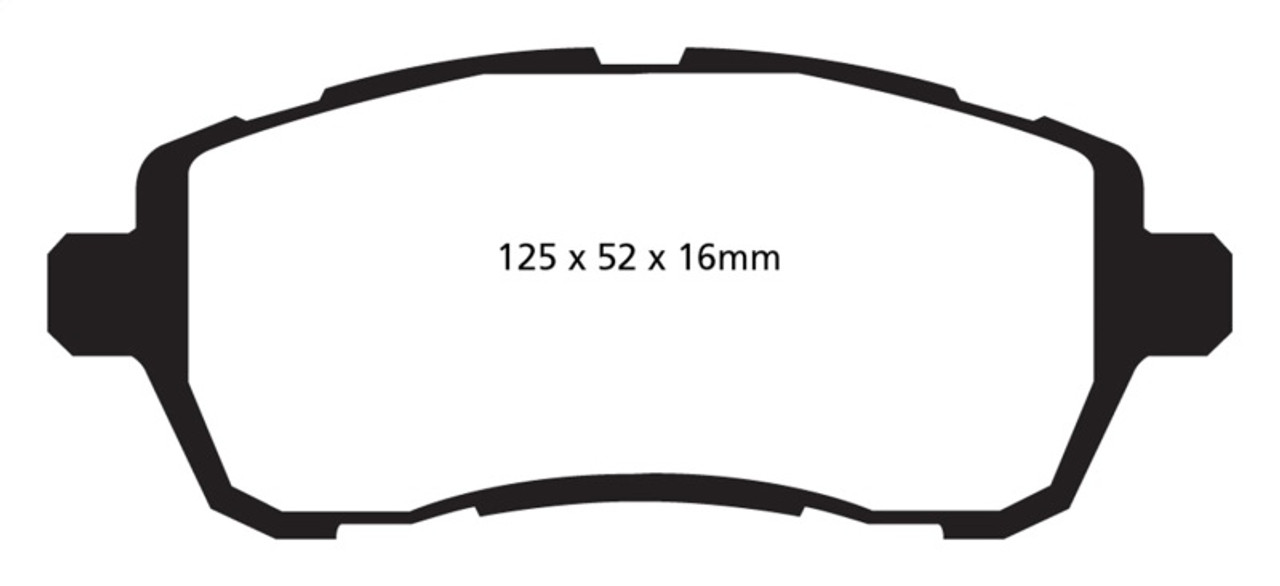 EBC 10+ Ford Fiesta 1.6L (Excl ST) Yellowstuff Front Brake Pads