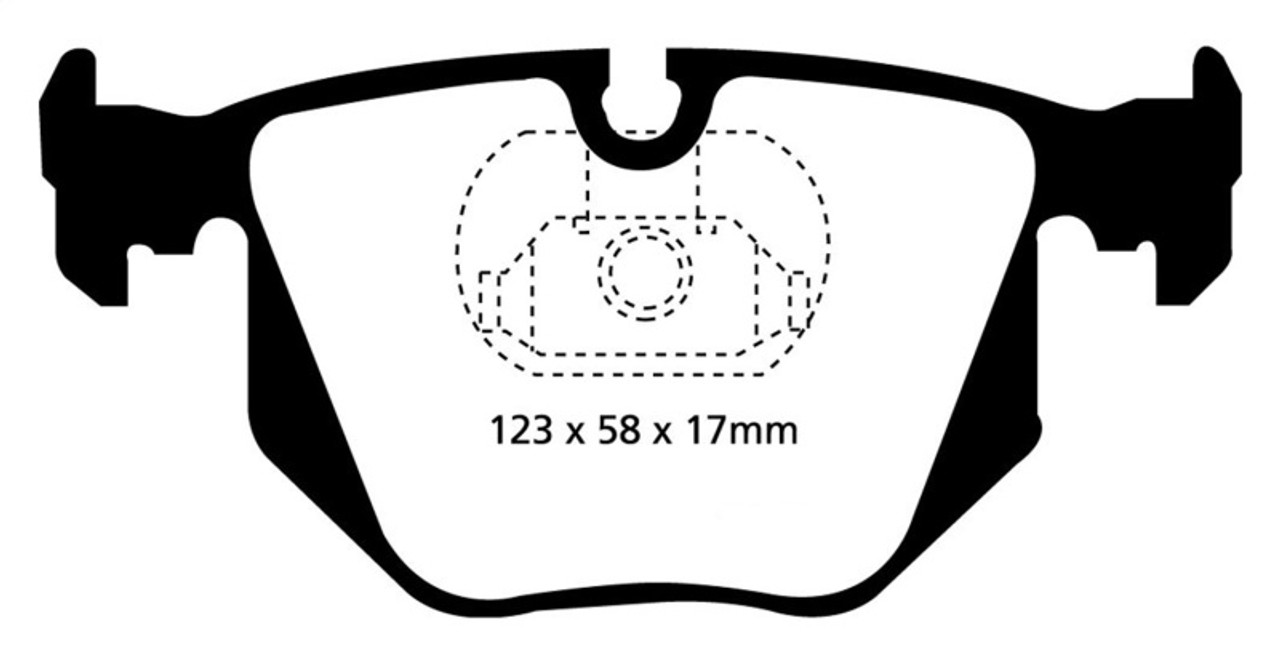 EBC 01-07 BMW M3 3.2 (E46) Redstuff Rear Brake Pads