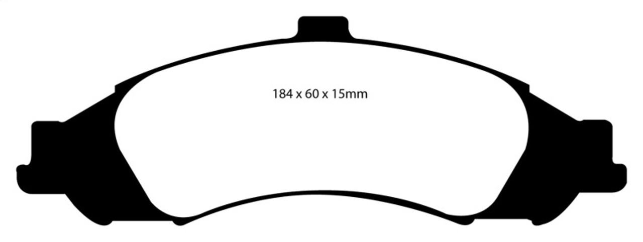 EBC 03-04 Pontiac GTO 5.7 (Solid Rear Rotors) Redstuff Front Brake Pads