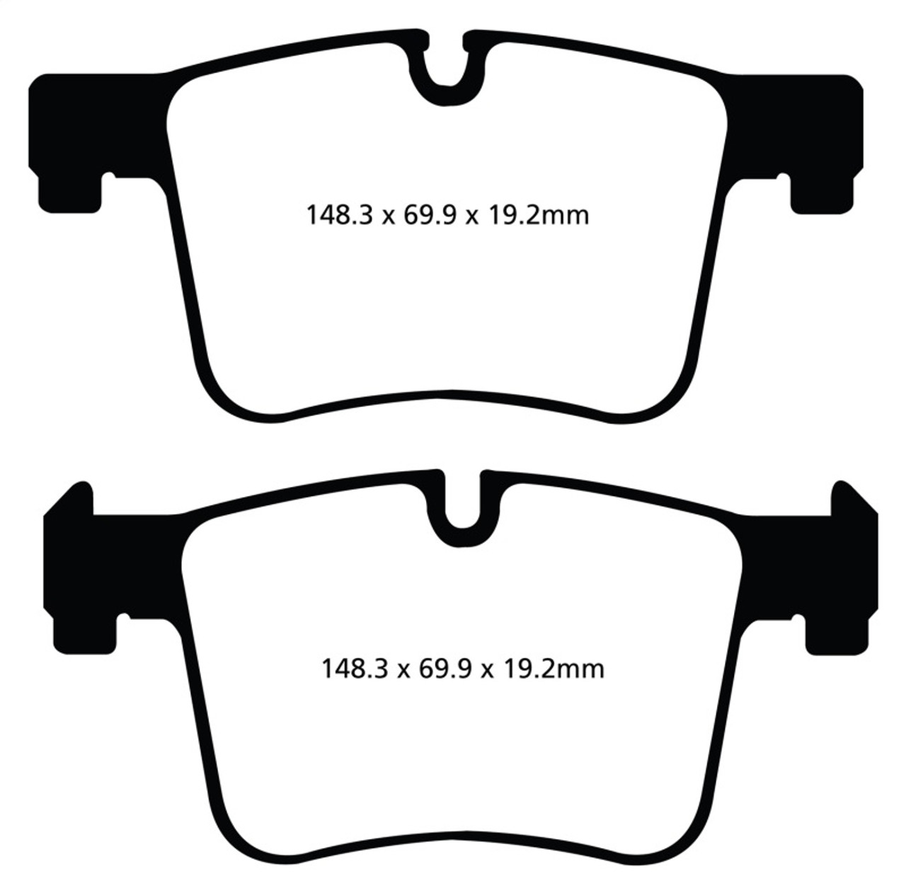 EBC 11+ BMW X3 2.0 Turbo (F25) Yellowstuff Front Brake Pads
