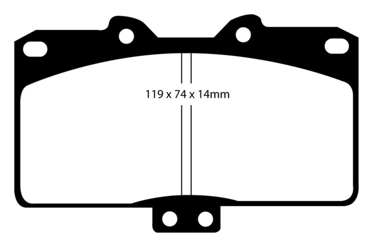 EBC 91-93 Dodge Stealth 3.0 4WD Yellowstuff Front Brake Pads