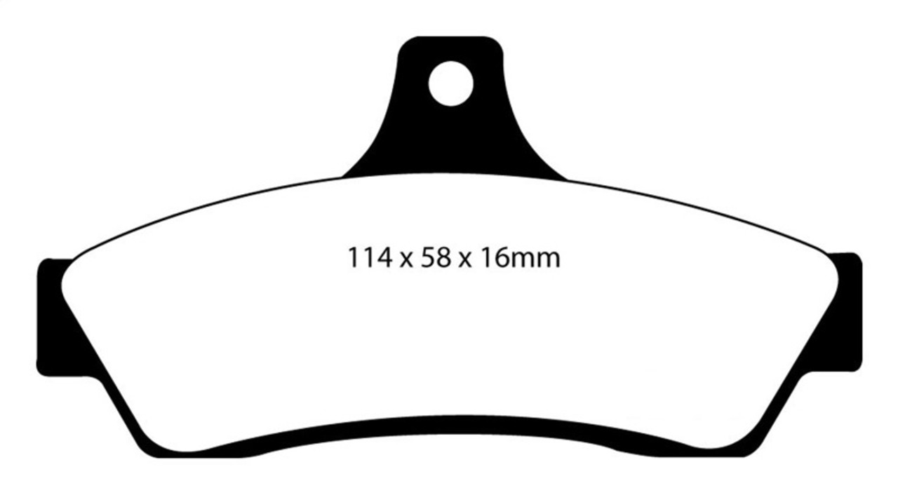 EBC 03-04 Pontiac GTO 5.7 (Solid Rear Rotors) Redstuff Rear Brake Pads