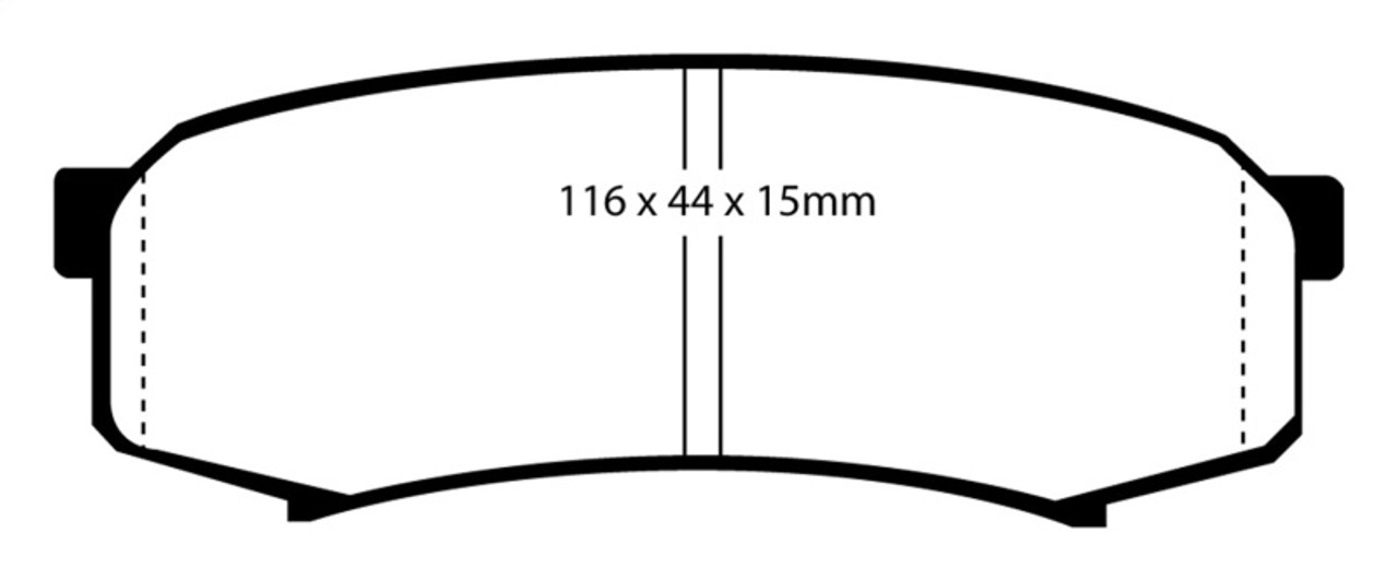 EBC 10+ Lexus GX460 4.6 Yellowstuff Rear Brake Pads