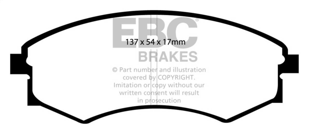 EBC 92-95 Hyundai Elantra 1.6 Yellowstuff Front Brake Pads