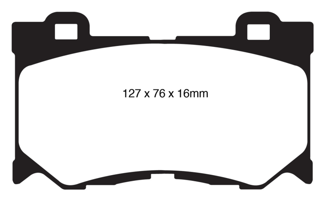 EBC 08-13 Infiniti FX50 5.0 Yellowstuff Front Brake Pads