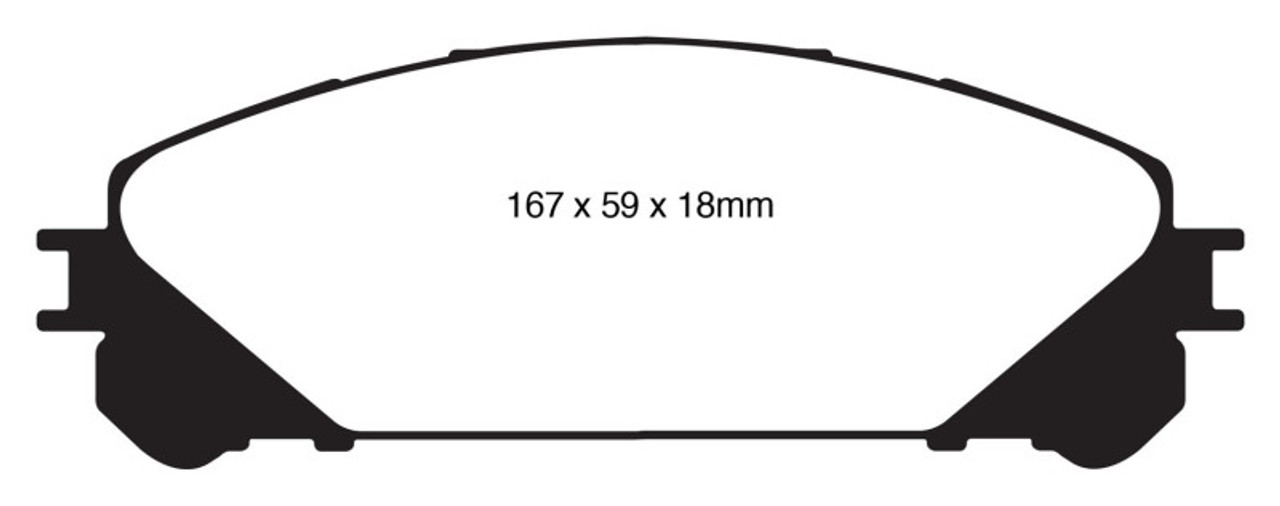 EBC 10+ Lexus RX350 3.5 (Japan) Greenstuff Front Brake Pads