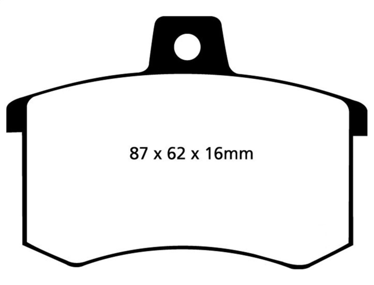 EBC 89-90 Audi 100 Quattro 2.3 Yellowstuff Rear Brake Pads