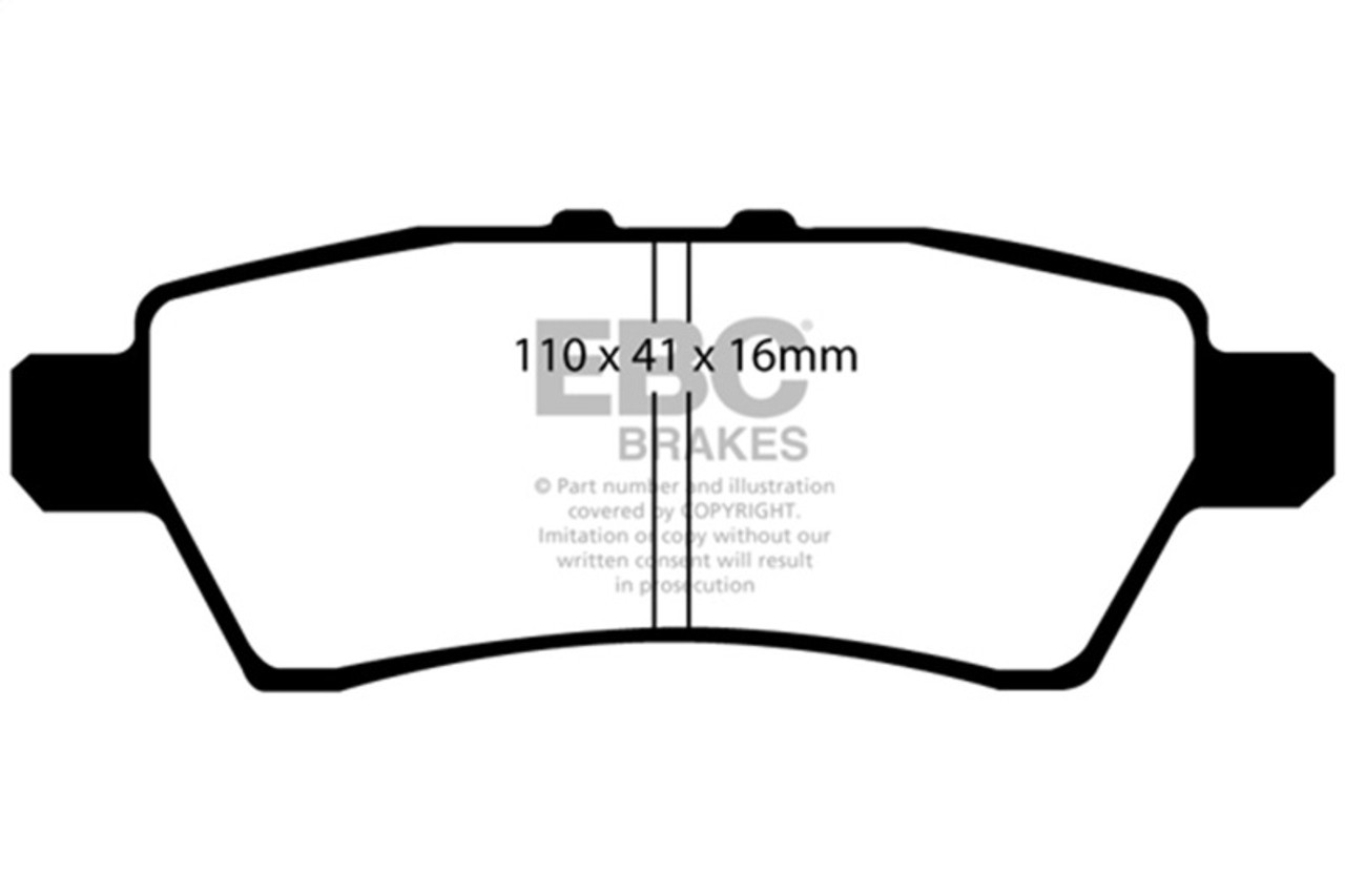 EBC 05-12 Nissan Pathfinder 4.0 Yellowstuff Rear Brake Pads