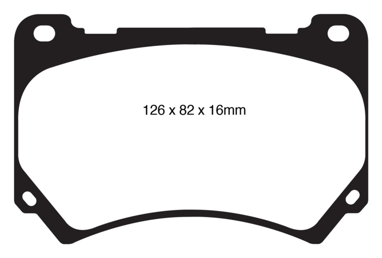 EBC 11+ Hyundai Equus 4.6 Redstuff Front Brake Pads