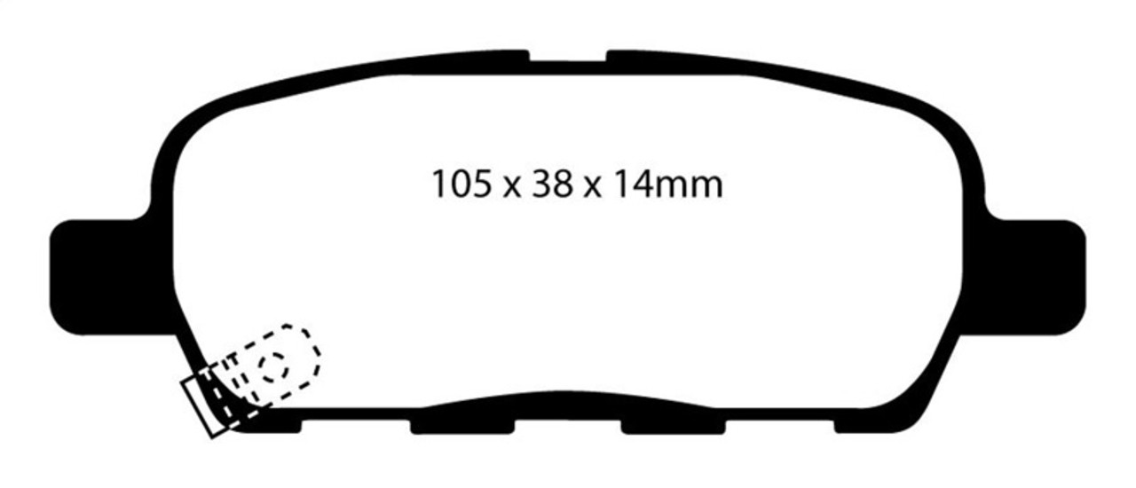 EBC 03-05 Infiniti FX35 3.5 Yellowstuff Rear Brake Pads