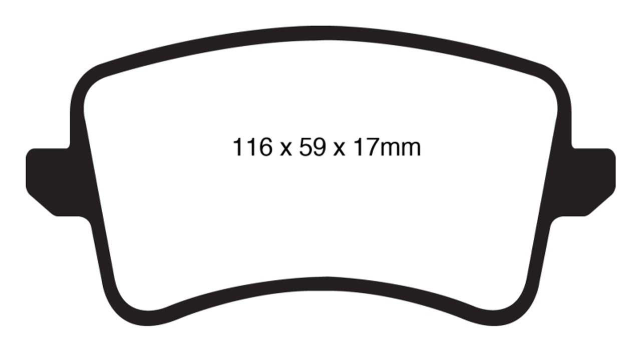 EBC 09-11 Audi A4 2.0 Turbo Ultimax2 Rear Brake Pads