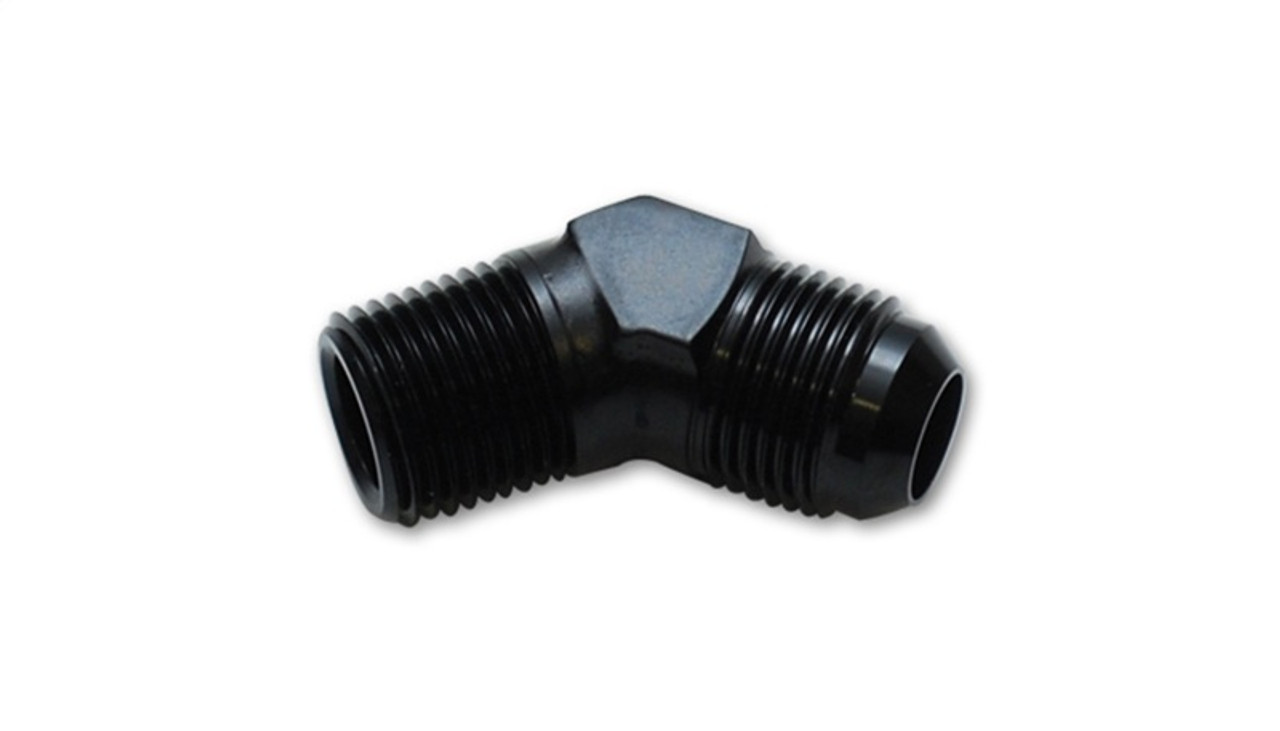 Vibrant -4AN to 1/8in NPT 45 Degree Elbow Adapter Fitting