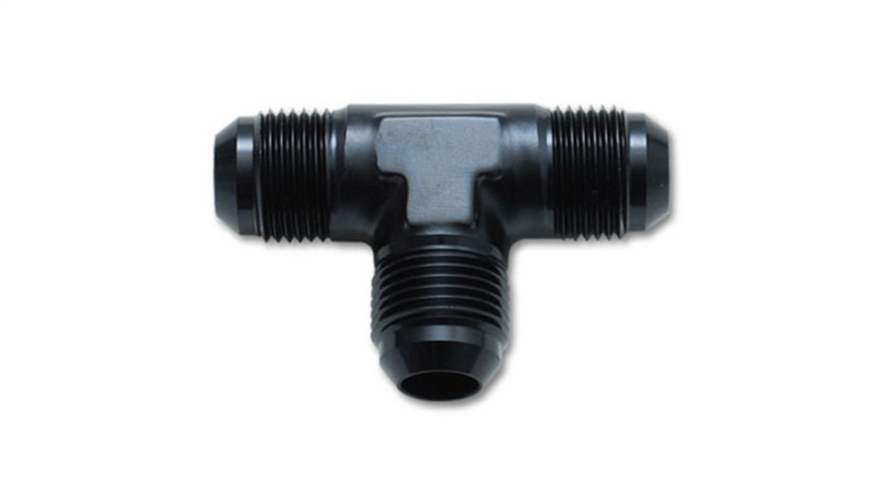 Vibrant -16AN Flare Tee Adapter Fitting - Aluminum