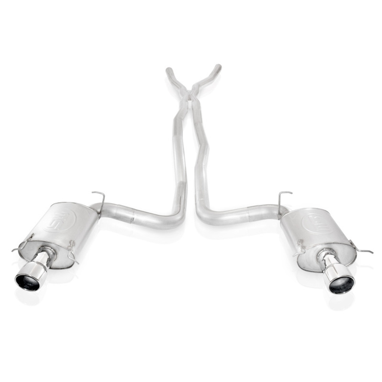 Stainless Works 2004-07 Cadillac CTS-V 3in Exhaust X-Pipe Chambered Mufflers  4in Tips