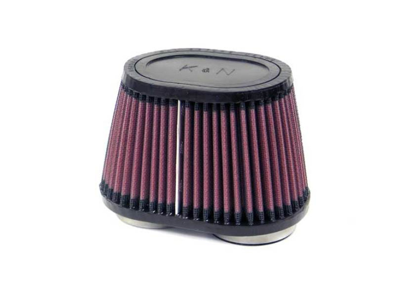 K&N Filter Universal Rubber Filter - Oval Tapered - 3.75in Top O/S W x 4in Base O/S W x 4in H