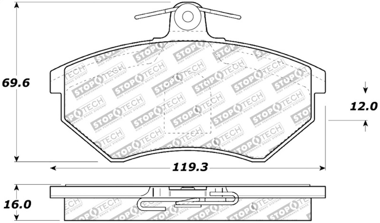 StopTech Street Touring Brake Pads sto308.06960