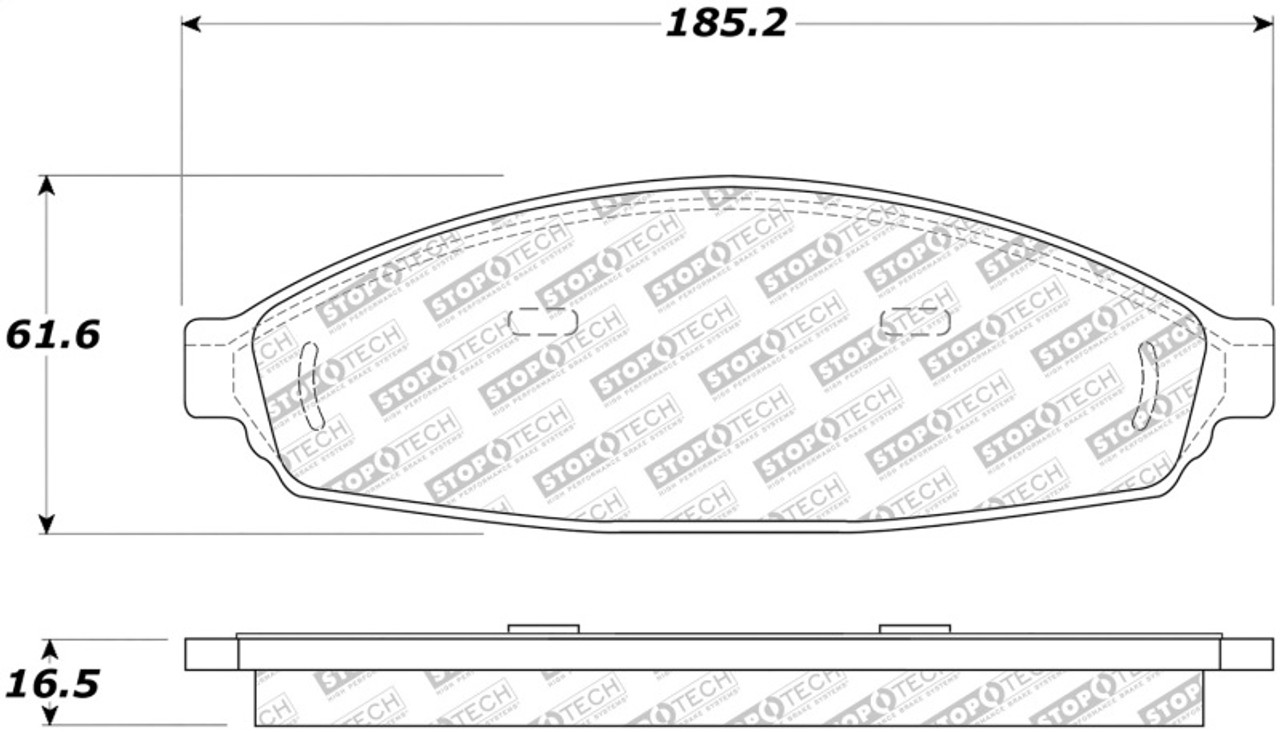 StopTech Street Select Brake Pads - Front sto305.09310