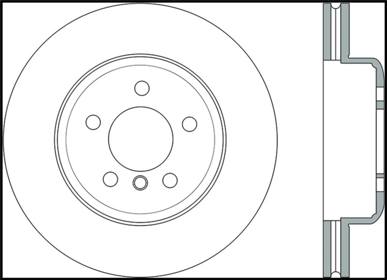 StopTech 2011-2013 BMW 535i / 2012-2016 BMW 640i Slotted & Drilled Front Left Brake Rotor