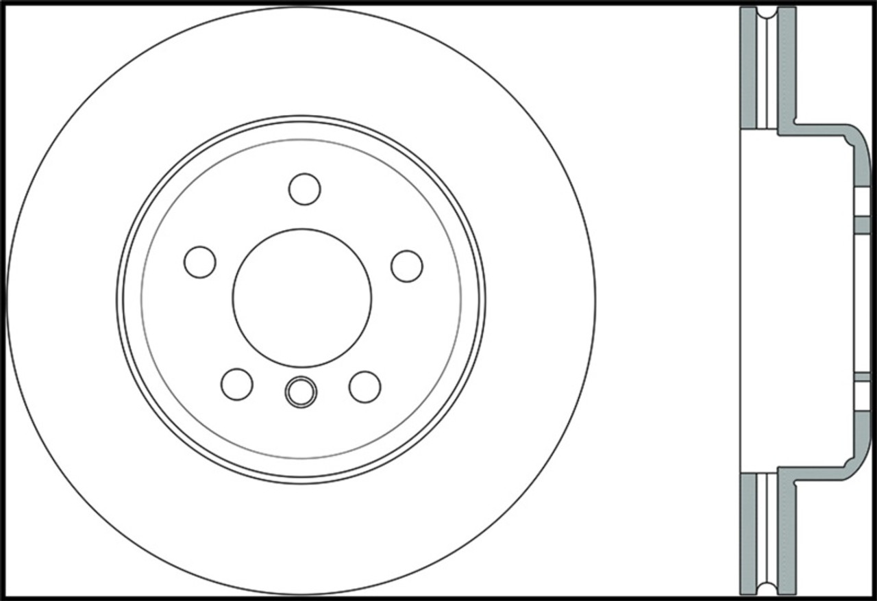 StopTech 2011-2013 BMW 535i / 2012-2016 BMW 640i Slotted & Drilled Front Right Brake Rotor