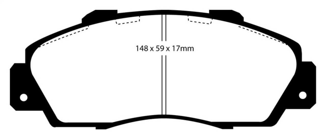 EBC 97 Acura CL 3.0 Yellowstuff Front Brake Pads