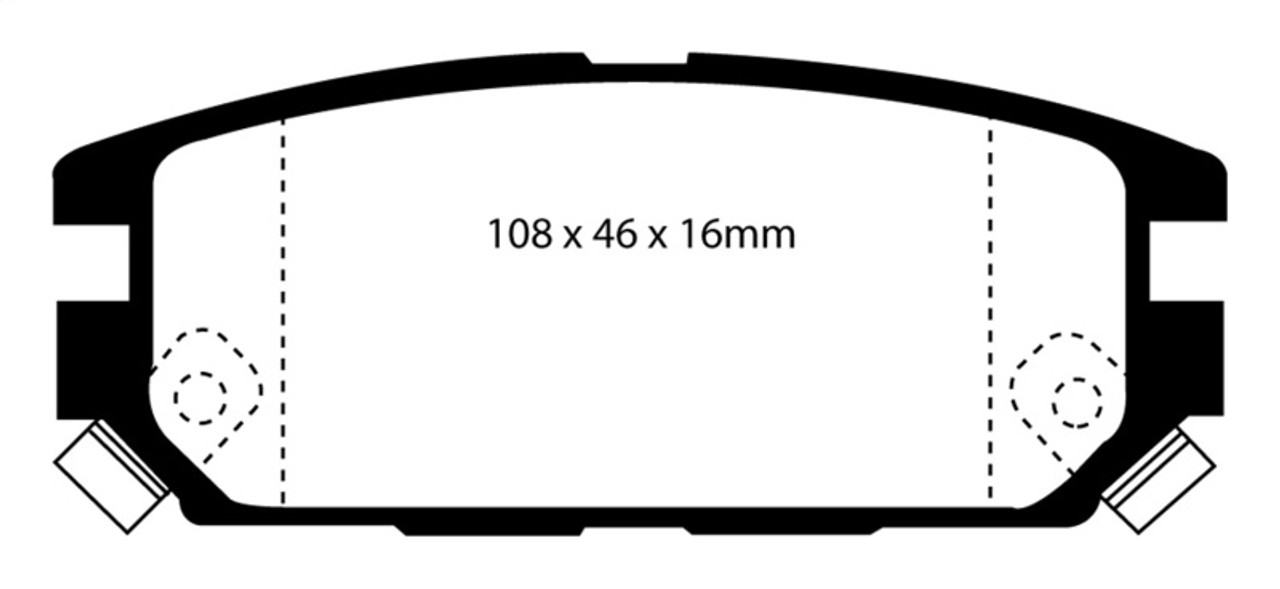 EBC 91-93 Dodge Stealth 3.0 4WD Yellowstuff Rear Brake Pads