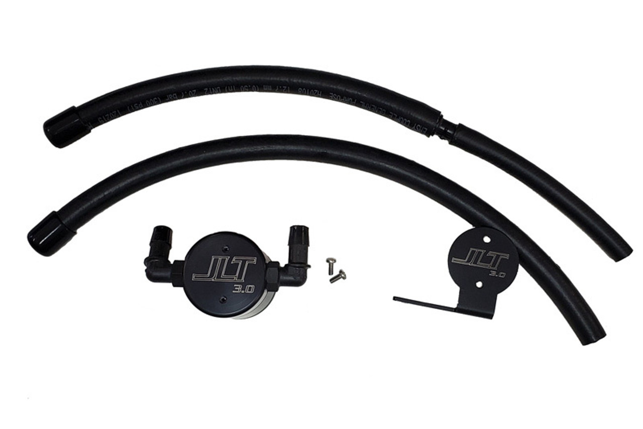 JLT 07-20 Toyota Tundra 5.7L Driver Side Oil Separator 3.0 - Black Anodized