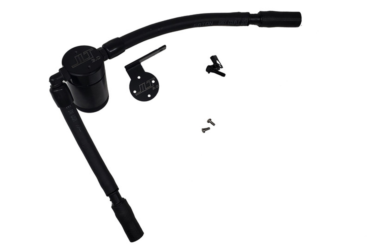 JLT 16-19 Ford Escape 1.5L EcoBoost Passenger Side Oil Separator 3.0 - Black Anodized