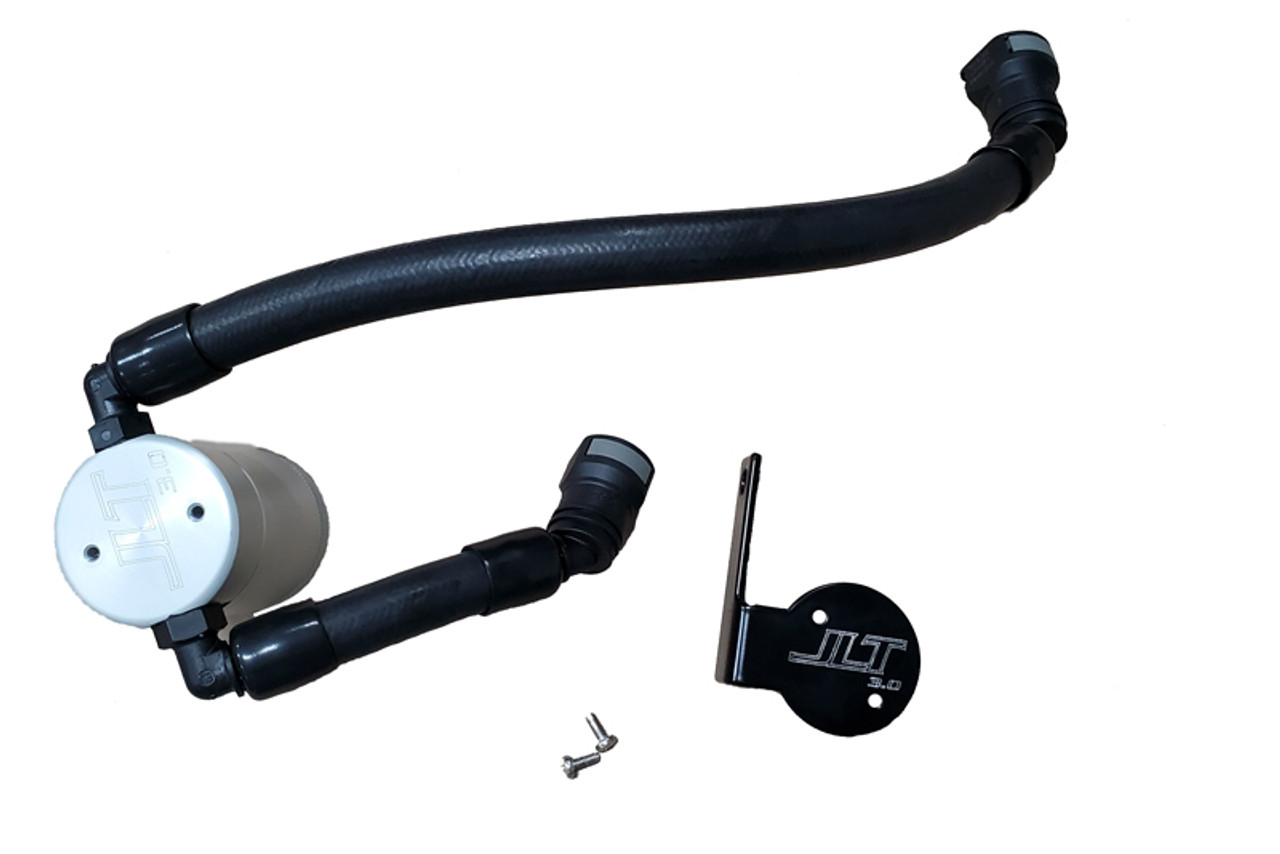 JLT 2020 Ford Mustang GT500 Passenger Side Oil Separator 3.0 - Clear Anodized