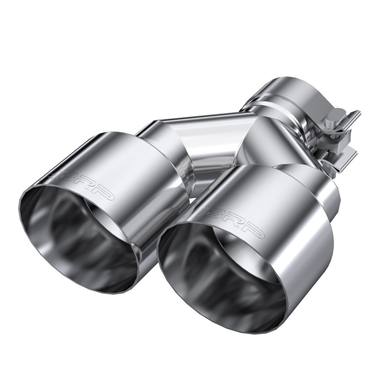 MBRP Universal T304 SS Dual Tip 4in OD/2.5in Inlet