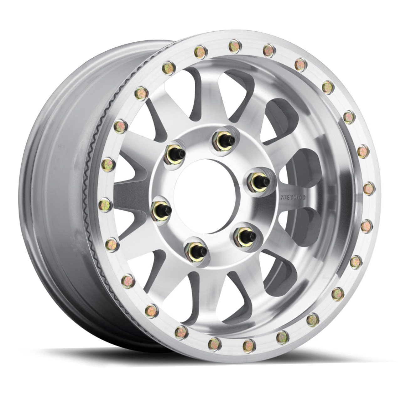 Method MR101 Beadlock 17x9 -12mm Offset 8x6.5 130.81mm CB Raw Machined w/BH-H24125 Wheel
